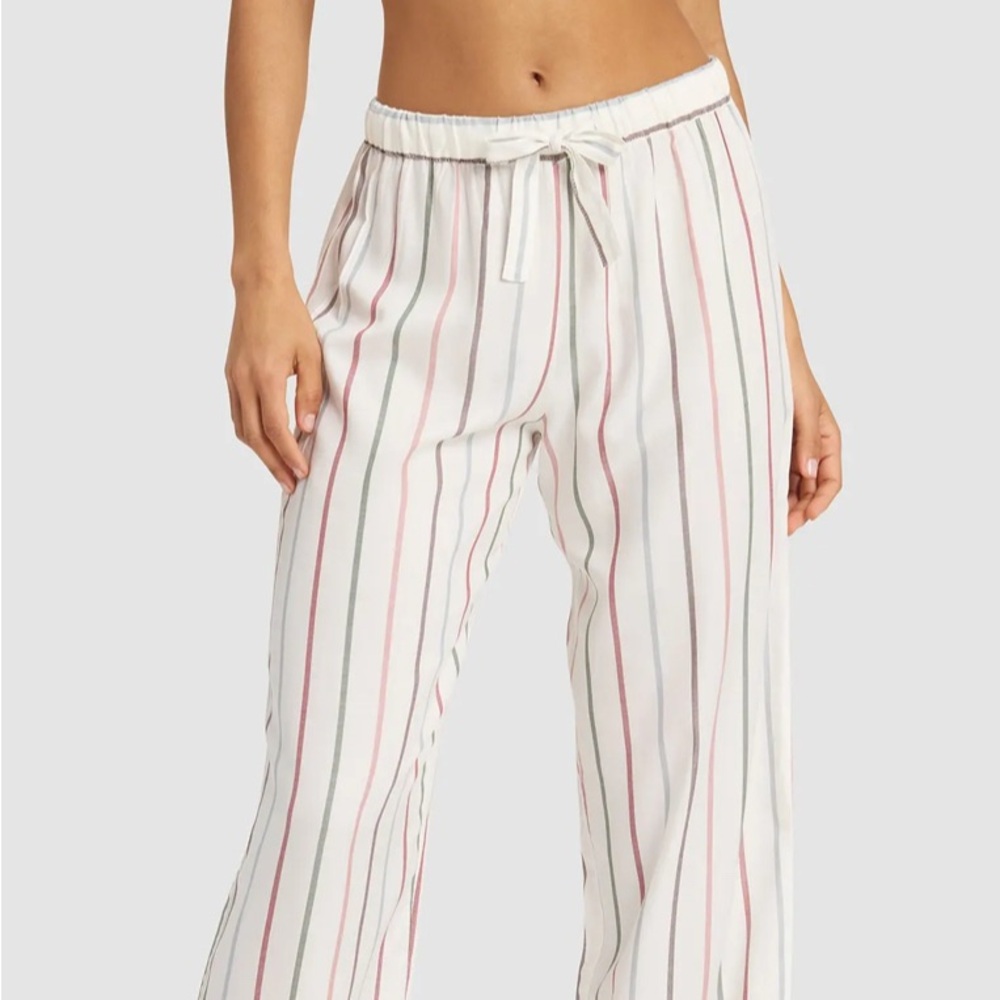 Cozy Earth Soft Woven Cottage Stripe Pajama Pants XS